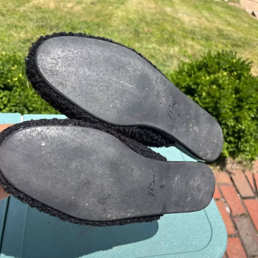 J Crew Sherpa Mules